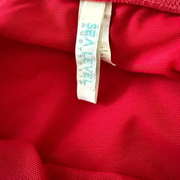 SEA LEVEL Australia Cross Front One Piece Swimsuit Red Women's Size 14 - Picture 5 of 6
